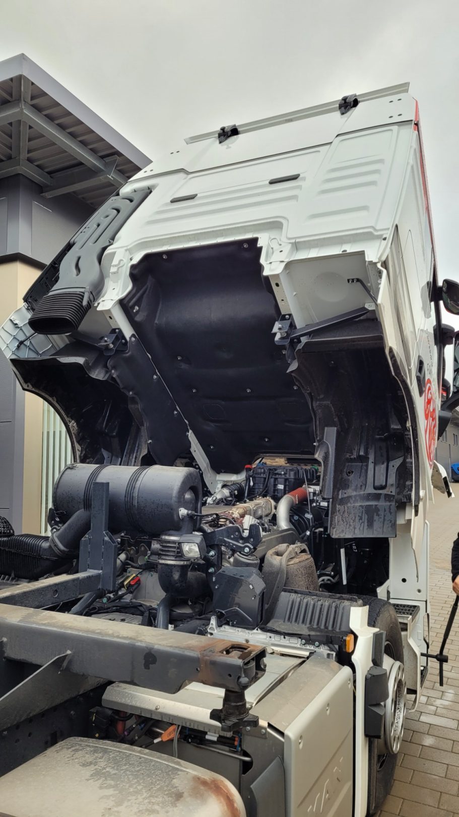 Fahrerhaus MAN TGX gekippt Fahrerhaus MAN TGX gekippt